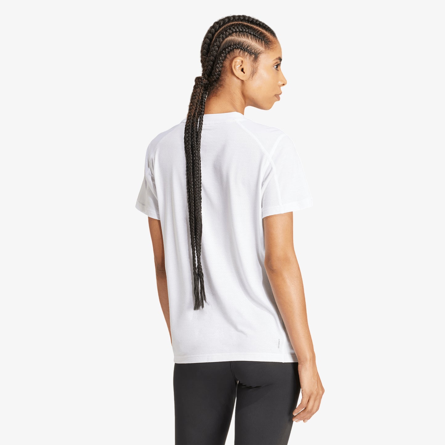 Camiseta Adidas Trainning Essentials Big Logo Mujer Blanco