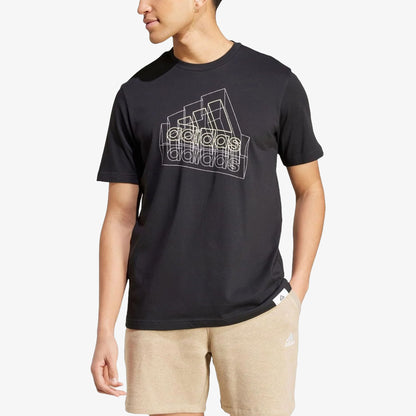 Camiseta Adidas Tech Badge Sport Hombre Negro