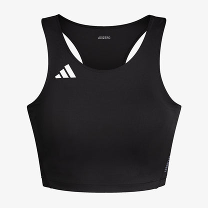 Camiseta Corta Running Adidas Adizero Essentials Mujer Negro