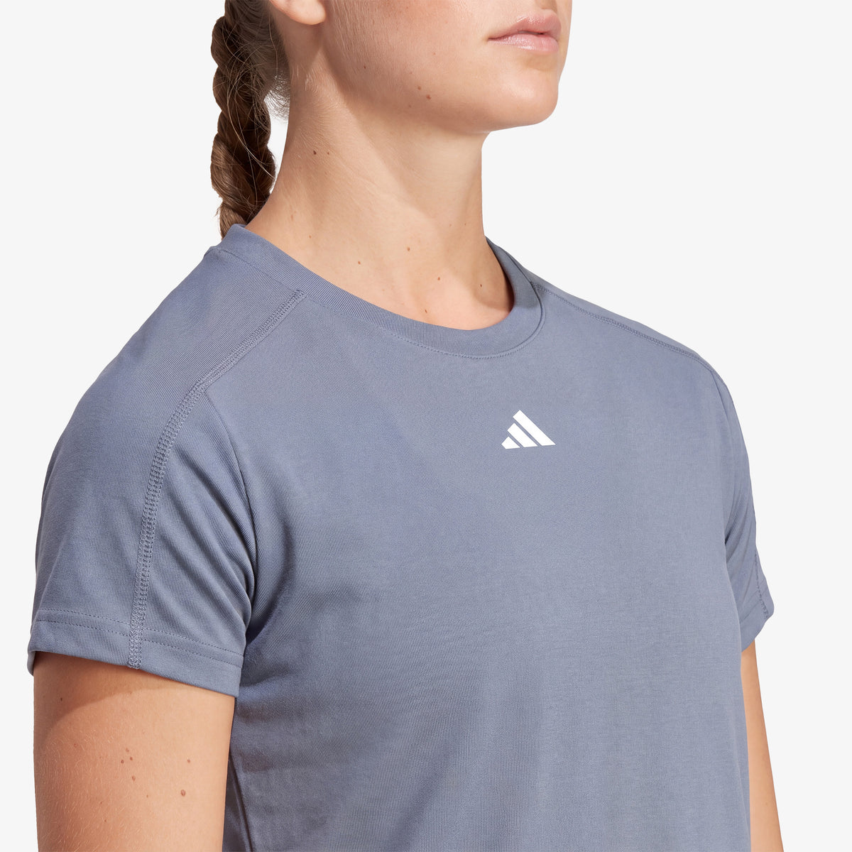Camiseta Adidas Aeroready Train Essentials Mujer Gris