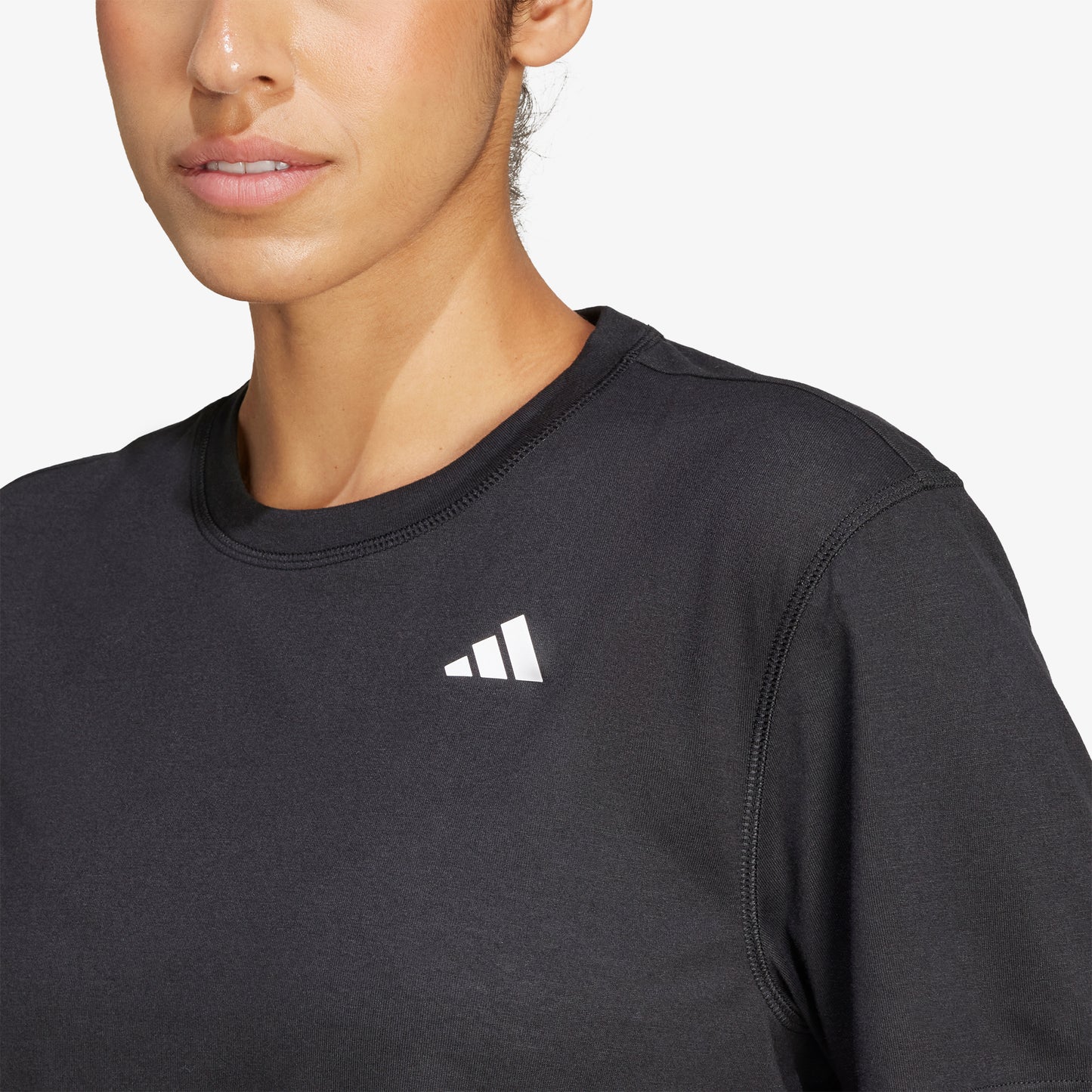 Camiseta Adidas Train Essentials Boxy Mujer Negro