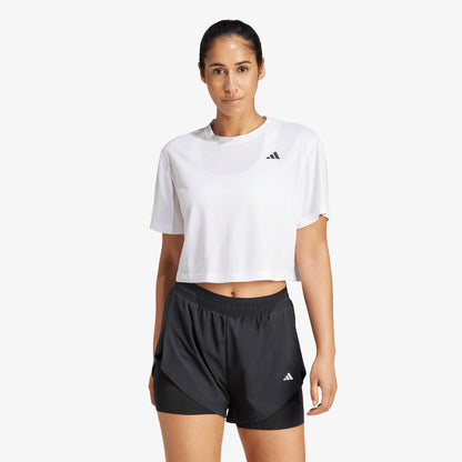 Camiseta Adidas Train Essentials Boxy Mujer Blanco