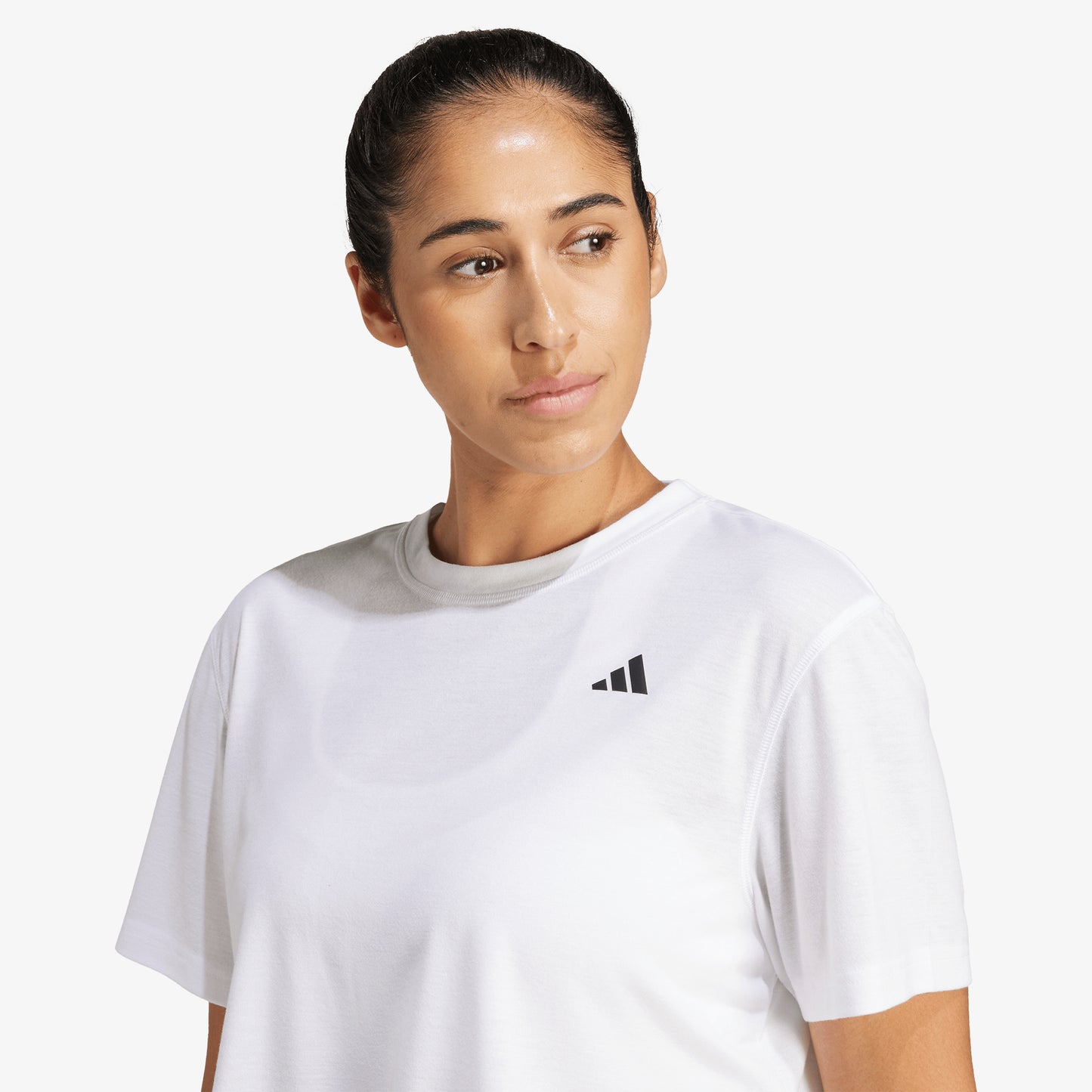 Camiseta Adidas Train Essentials Boxy Mujer Blanco