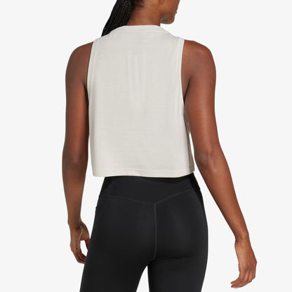 Camiseta Esqueleto Adidas Train Essentials Boxy Workout Mujer Beige