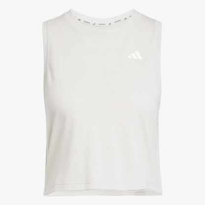 Camiseta Esqueleto Adidas Train Essentials Boxy Workout Mujer Beige
