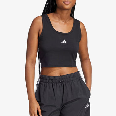 Top Adidas Lifestyle Essentials Small Logo Algodón Mujer Negro