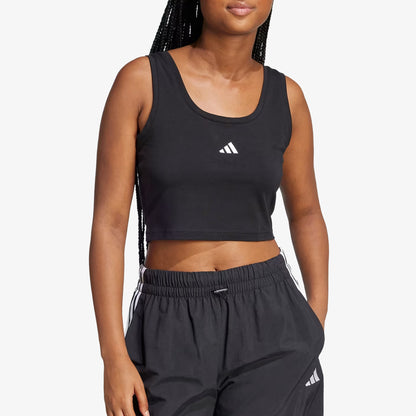 Top Adidas Lifestyle Essentials Small Logo Algodón Mujer Negro