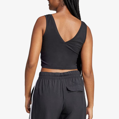 Top Adidas Lifestyle Essentials Small Logo Algodón Mujer Negro