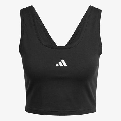 Top Adidas Lifestyle Essentials Small Logo Algodón Mujer Negro