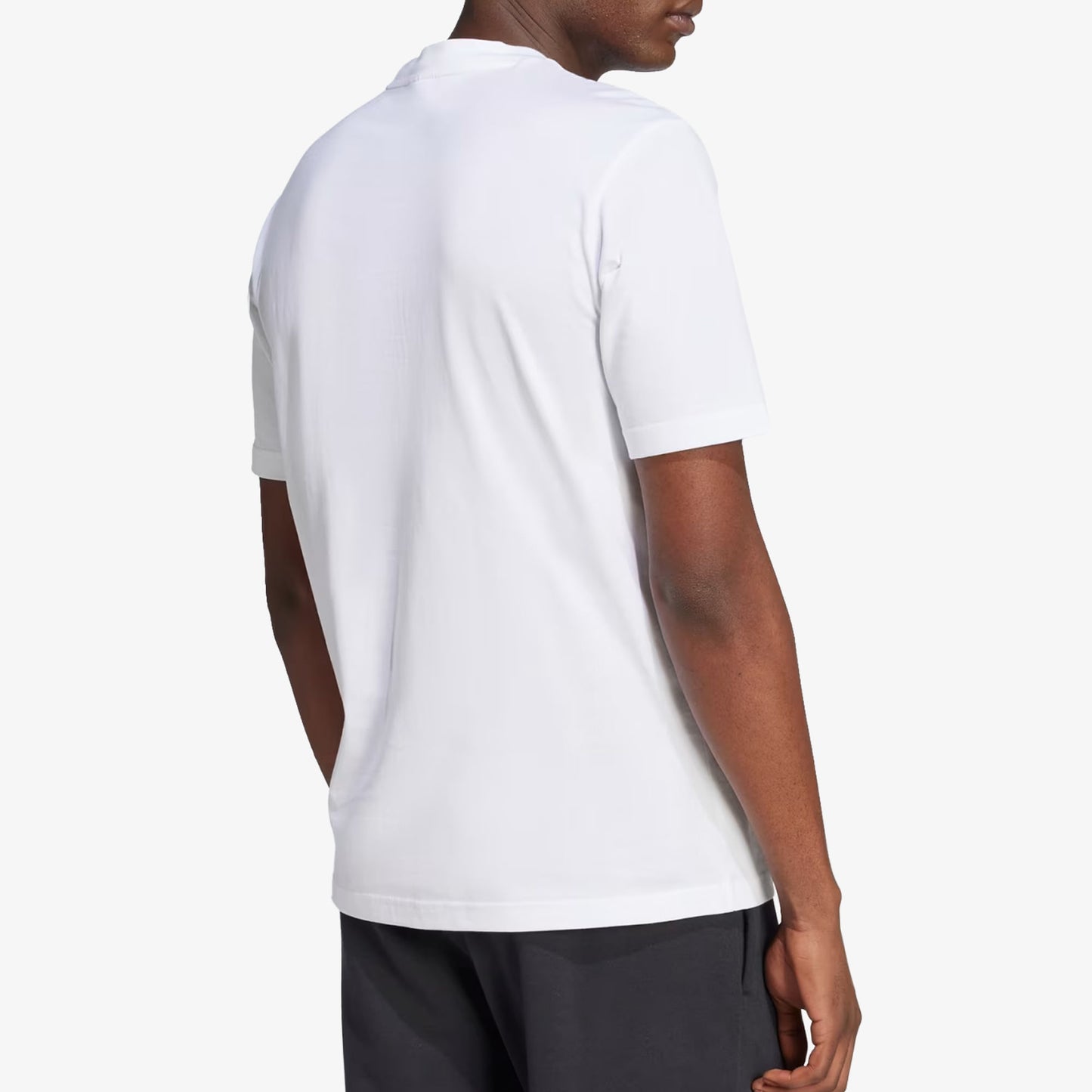 Camiseta Adidas Essentials Logo Grande Hombre Blanco