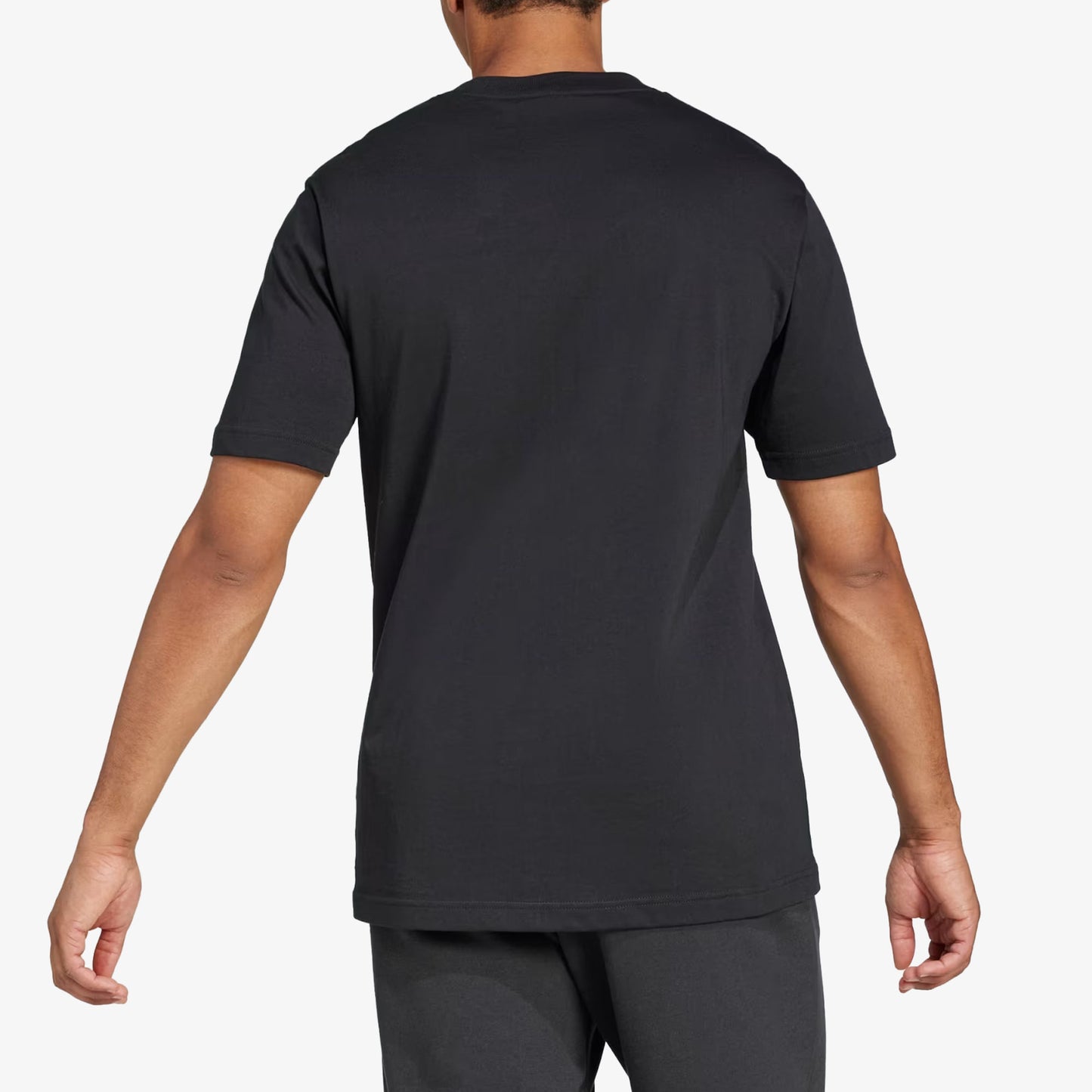 Camiseta Adidas Essentials Logo Grande Hombre Negro