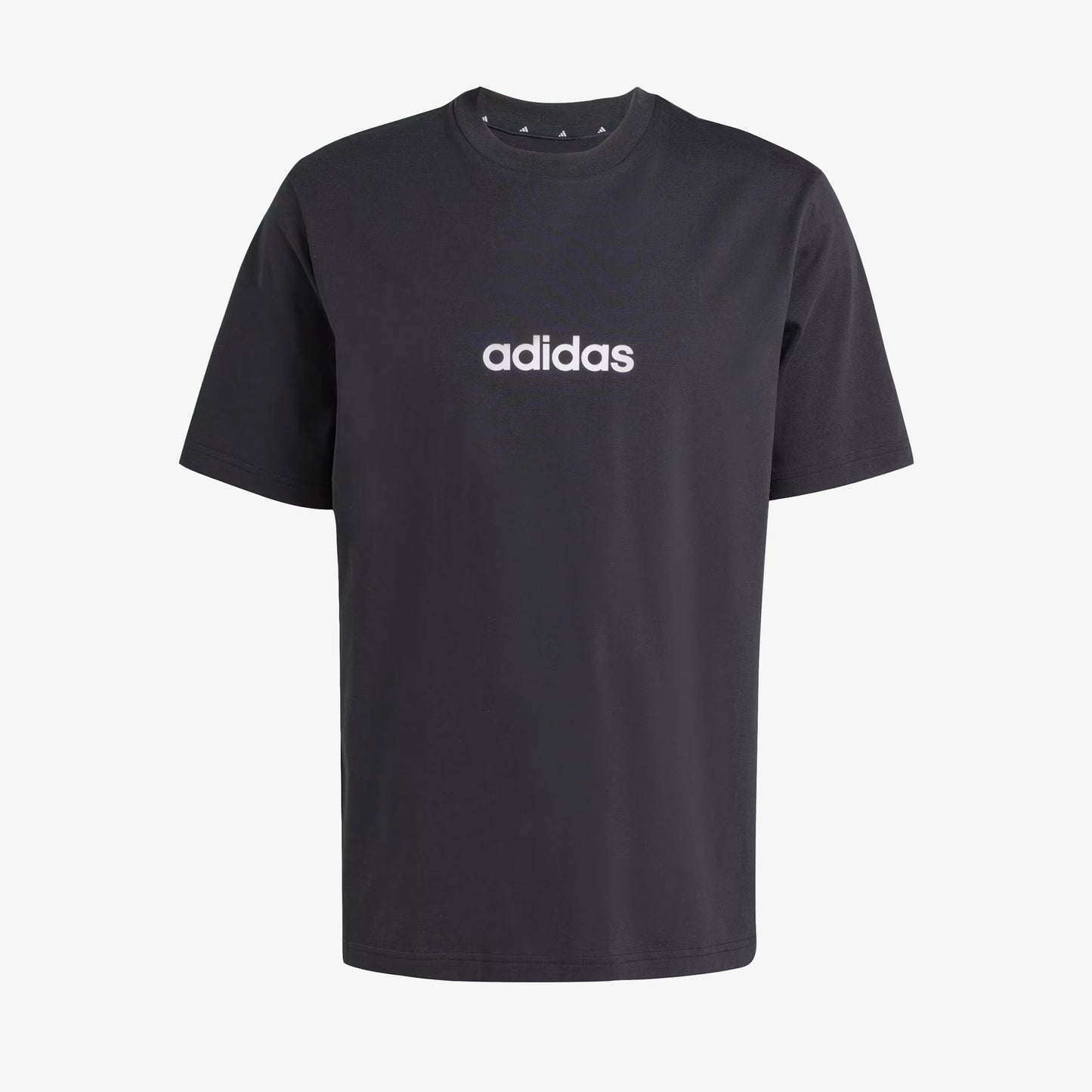 Camiseta Adidas Essentials Linear Single Jersey Hombre Negro