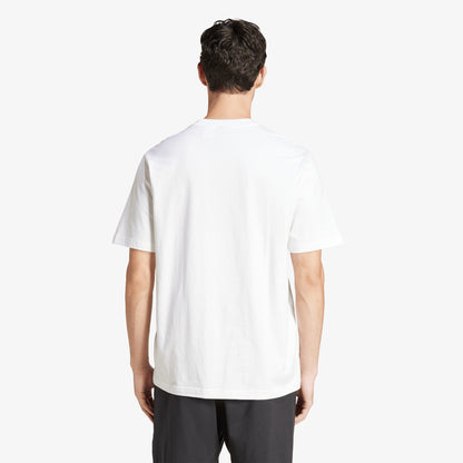 Camiseta Adidas Essentials Linear Single Jersey Hombre Blanco