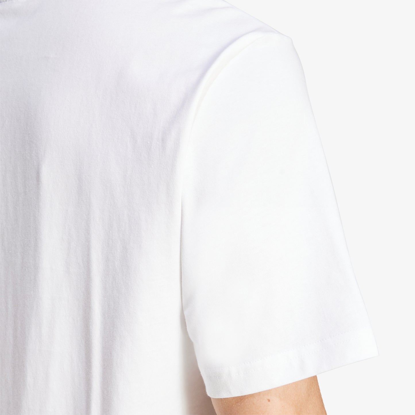 Camiseta Adidas Essentials Linear Single Jersey Hombre Blanco