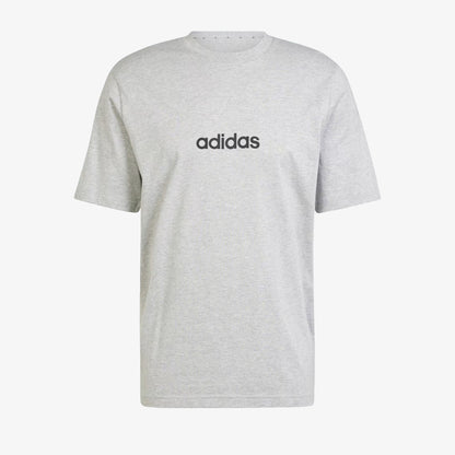 Camiseta Adidas Essentials Linear Single Jersey Hombre Gris