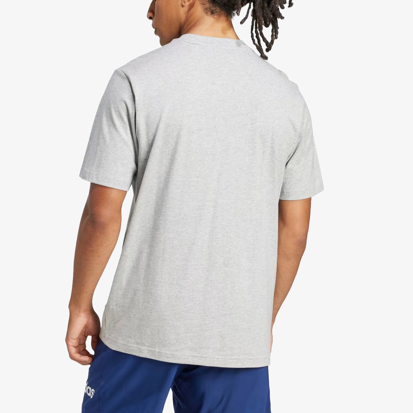 Camiseta Adidas Essentials Linear Single Jersey Hombre Gris