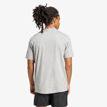 Camiseta Adidas Essentials Small Logo Hombre Gris