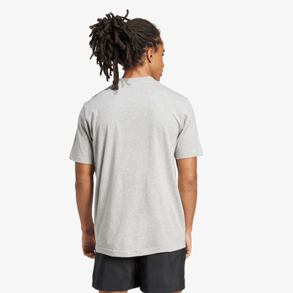 Camiseta Adidas Essentials Small Logo Hombre Gris