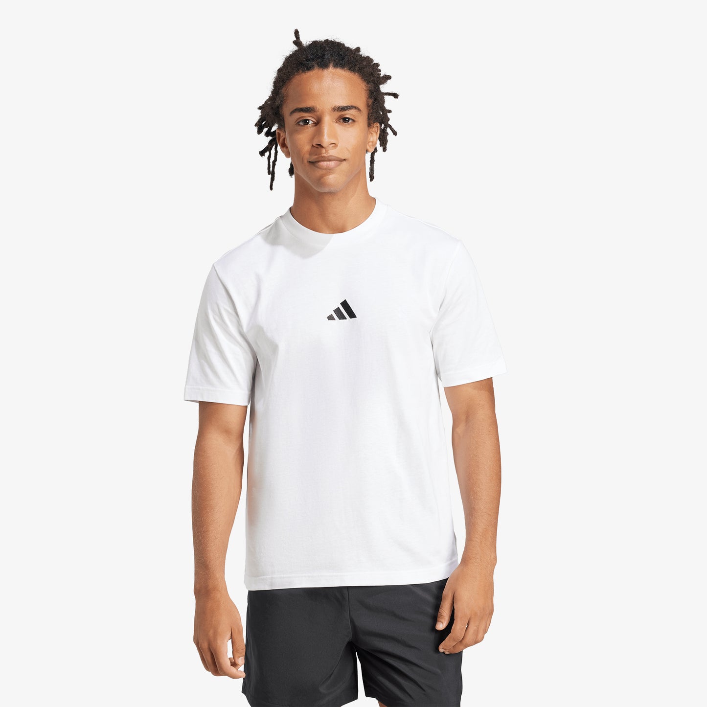 Camiseta Adidas Essentials Small Logo Hombre Blanco