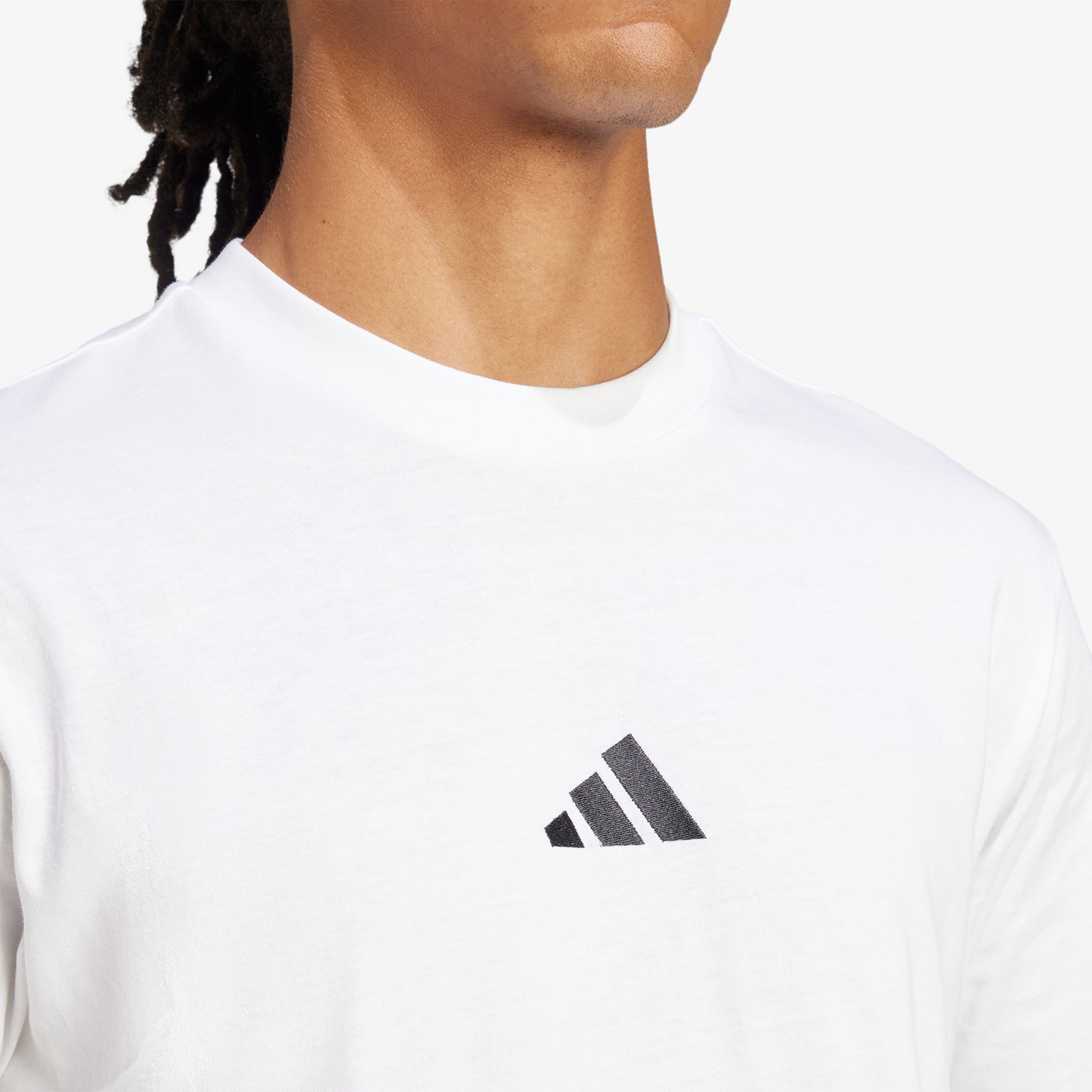 Camiseta Adidas Essentials Small Logo Hombre Blanco