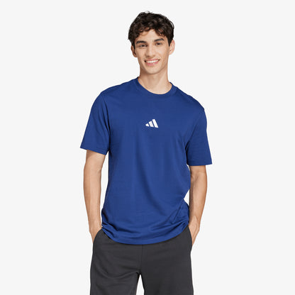 Camiseta Adidas Essentials Small Logo Hombre Azul