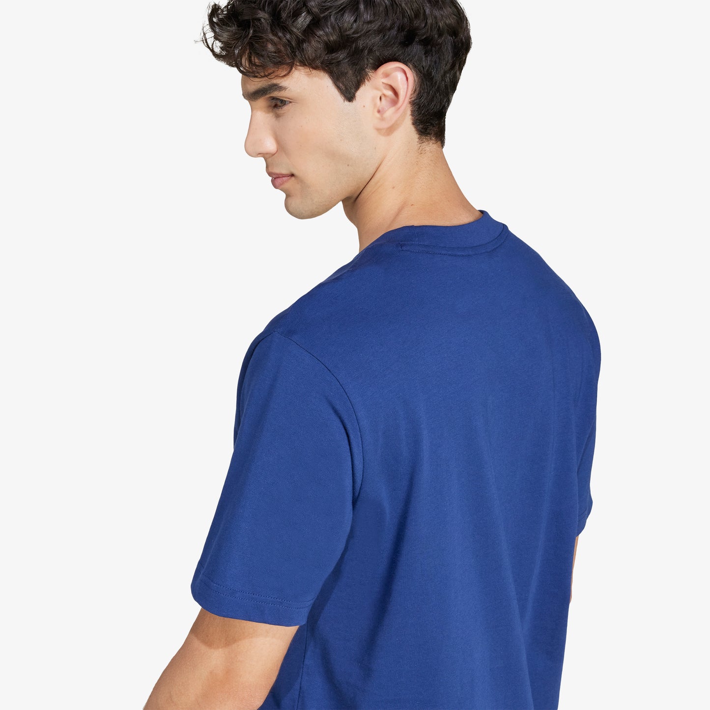 Camiseta Adidas Essentials Small Logo Hombre Azul