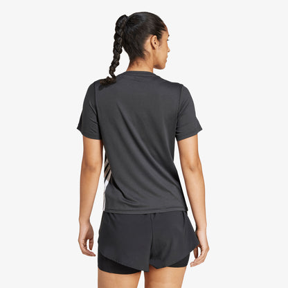 Camiseta Adidas Essentials 3 Tiras Mujer Negro