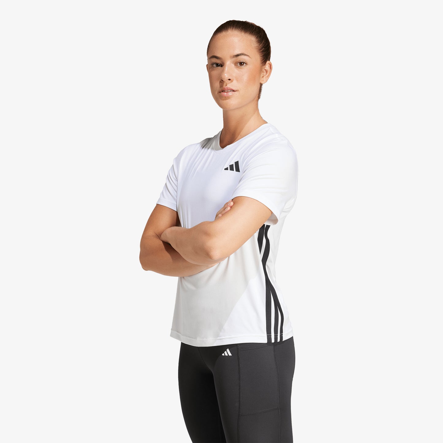 Camiseta Adidas Essentials 3 Tiras Mujer Blanco