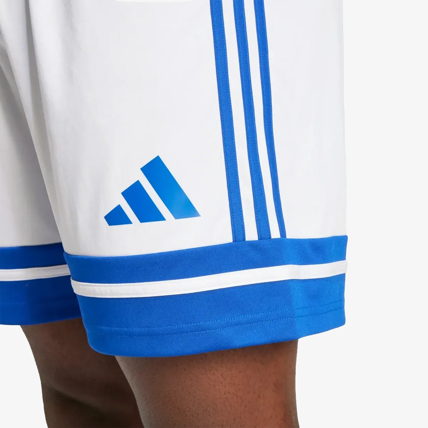 Pantaloneta Adidas Squadra 25 Hombre Blanco Azul
