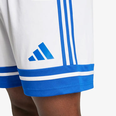 Pantaloneta Adidas Squadra 25 Hombre Blanco Azul