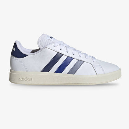 Tenis Grand Court Base 2.0 Hombre Blanco Azul
