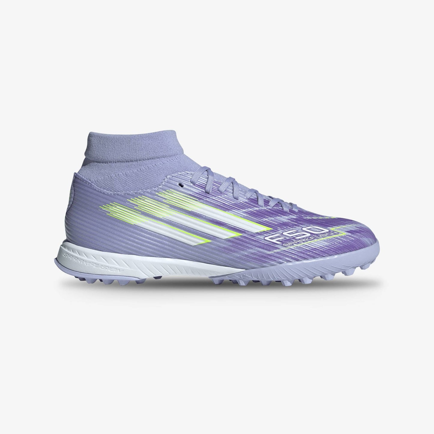 Guayos Sintética Adidas F50 Sparkfusion Mujer Lila Verde