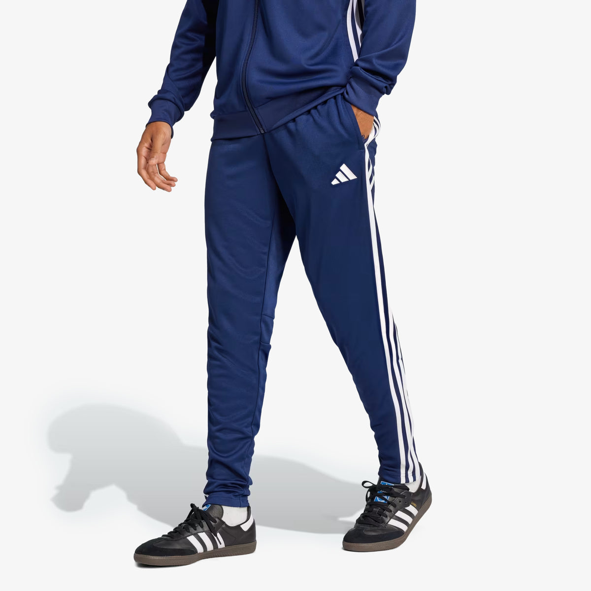 Sudadera Adidas Essentials Tiro 25 Hombre Azul Blanco