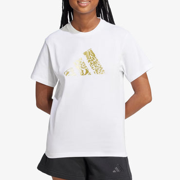 Camiseta Adidas Tech Metallic Mujer Blanco