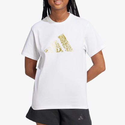 Camiseta Adidas Tech Metallic Mujer Blanco