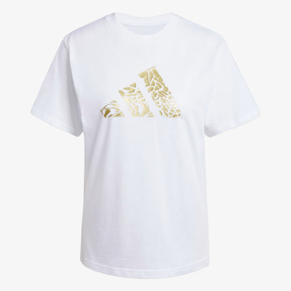 Camiseta Adidas Tech Metallic Mujer Blanco