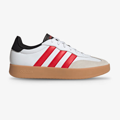 Tenis Adidas Barreda Hombre Blanco Rojo Gamuza