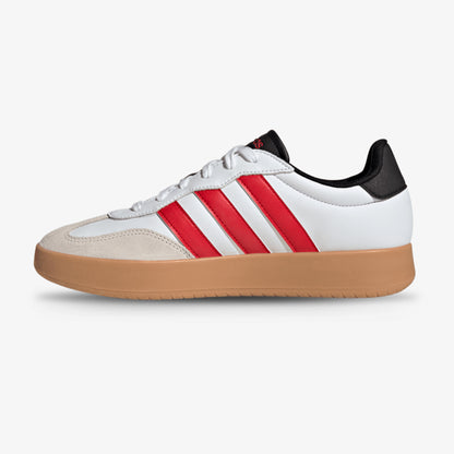 Tenis Adidas Barreda Hombre Blanco Rojo Gamuza