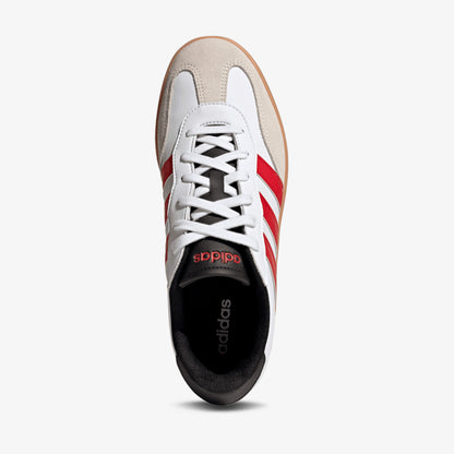 Tenis Adidas Barreda Hombre Blanco Rojo Gamuza