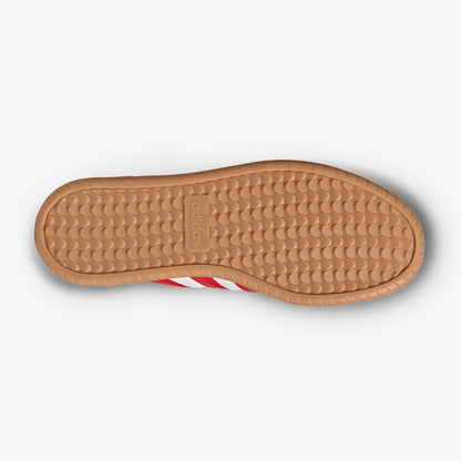 Tenis Adidas Barreda Hombre Blanco Rojo Gamuza