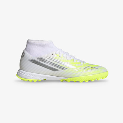 Guayos Sintética Adidas F50 Spark Fusion Club Mujer Blanco Amarillo