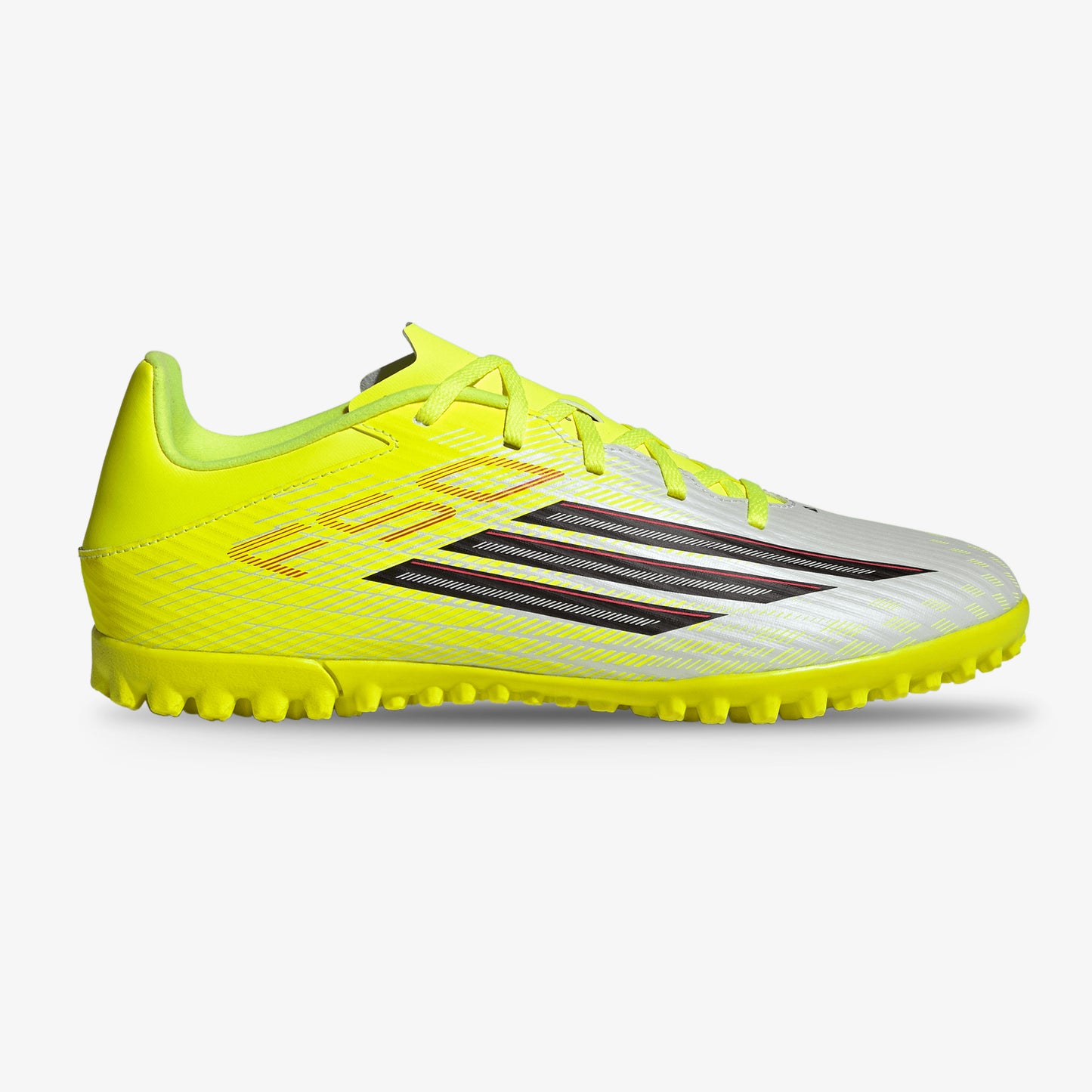 Guayos Sintético Adidas F50 Club Unisex Amarillo Plateado