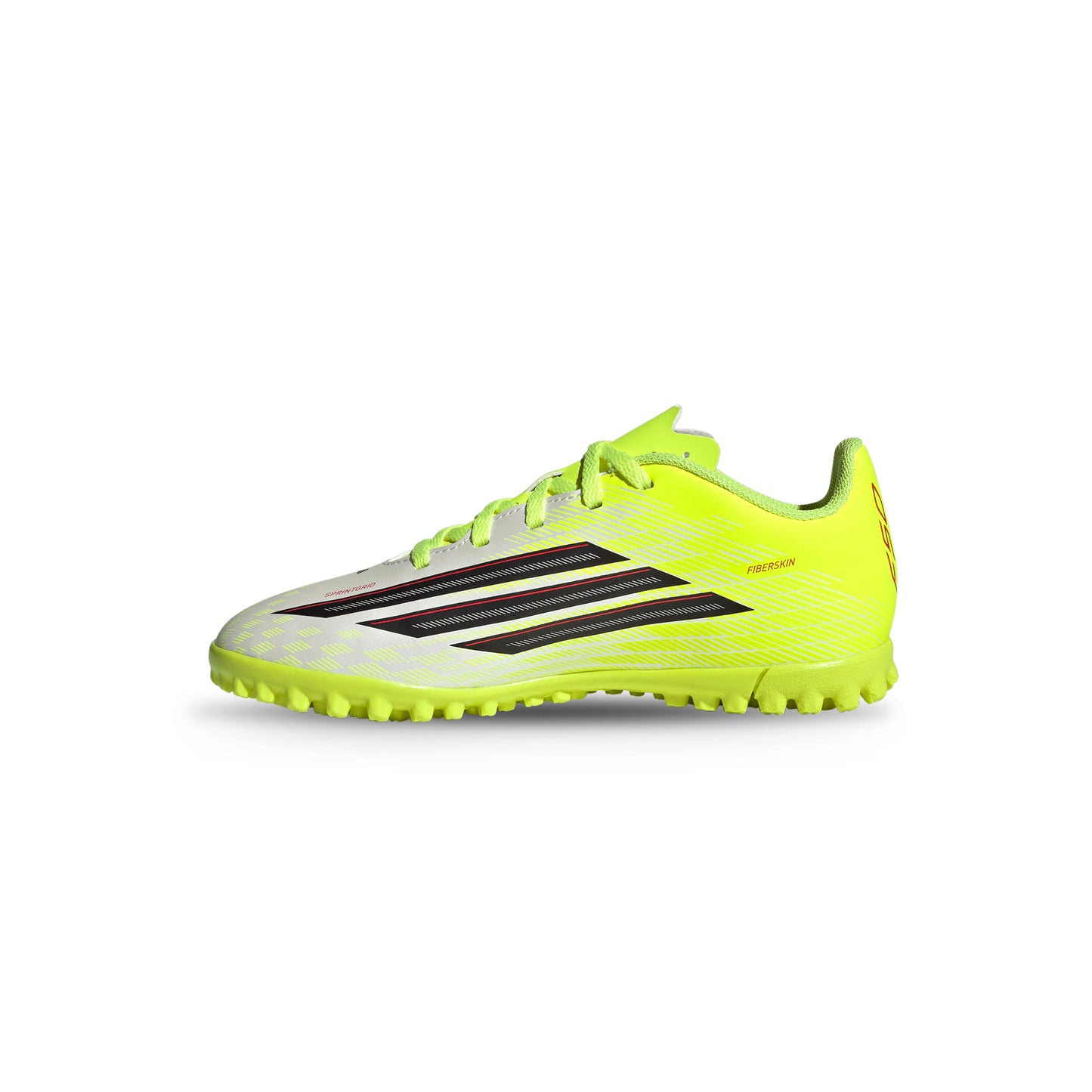 Guayos Sintético Adidas F50 Club Kids Amarillo Plateado