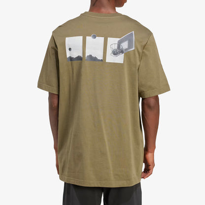 Camiseta Adidas Lens Power Of Three Hoop Graphic Hombre