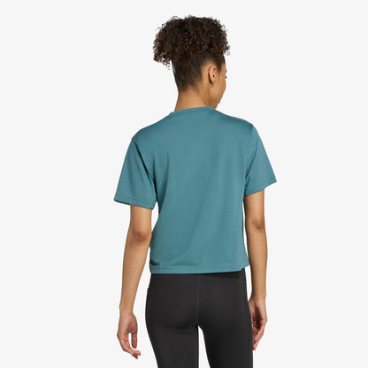 Camiseta Adidas Essentials Big Performance Mujer Verde