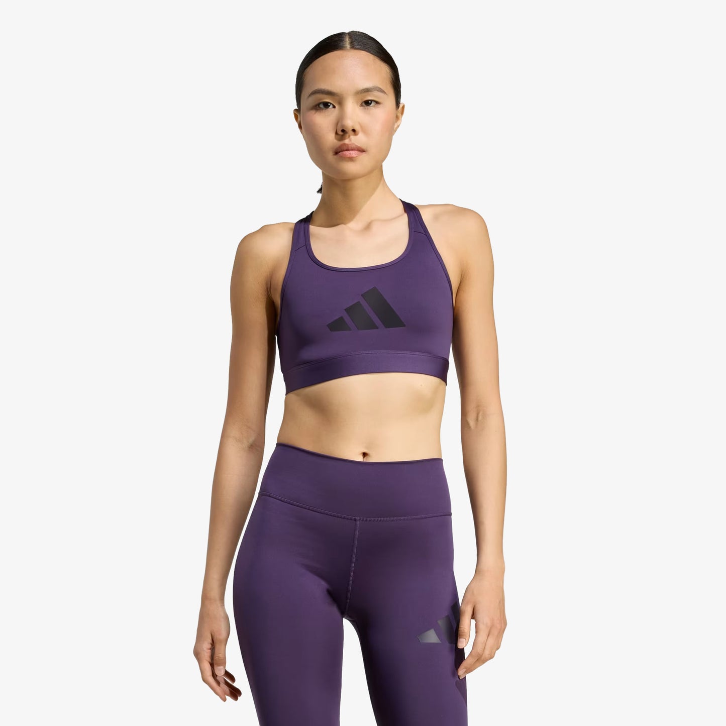 Top Adidas Powerreact Big Logo Mujer Morado