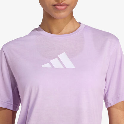 Camiseta Adidas Essentials Big Performance Mujer Lila