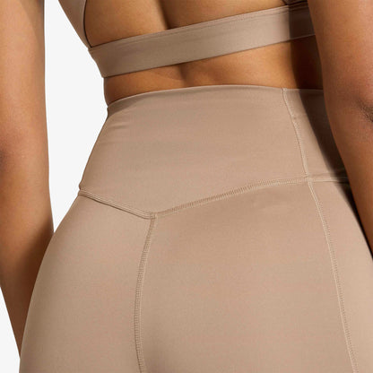 Licra Corta Adidas Optime Essentials Stash Mujer Café