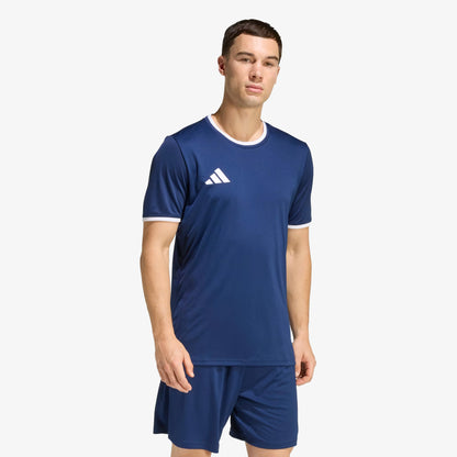 Camiseta Adidas Entrada 26 Hombre Azul Blanco