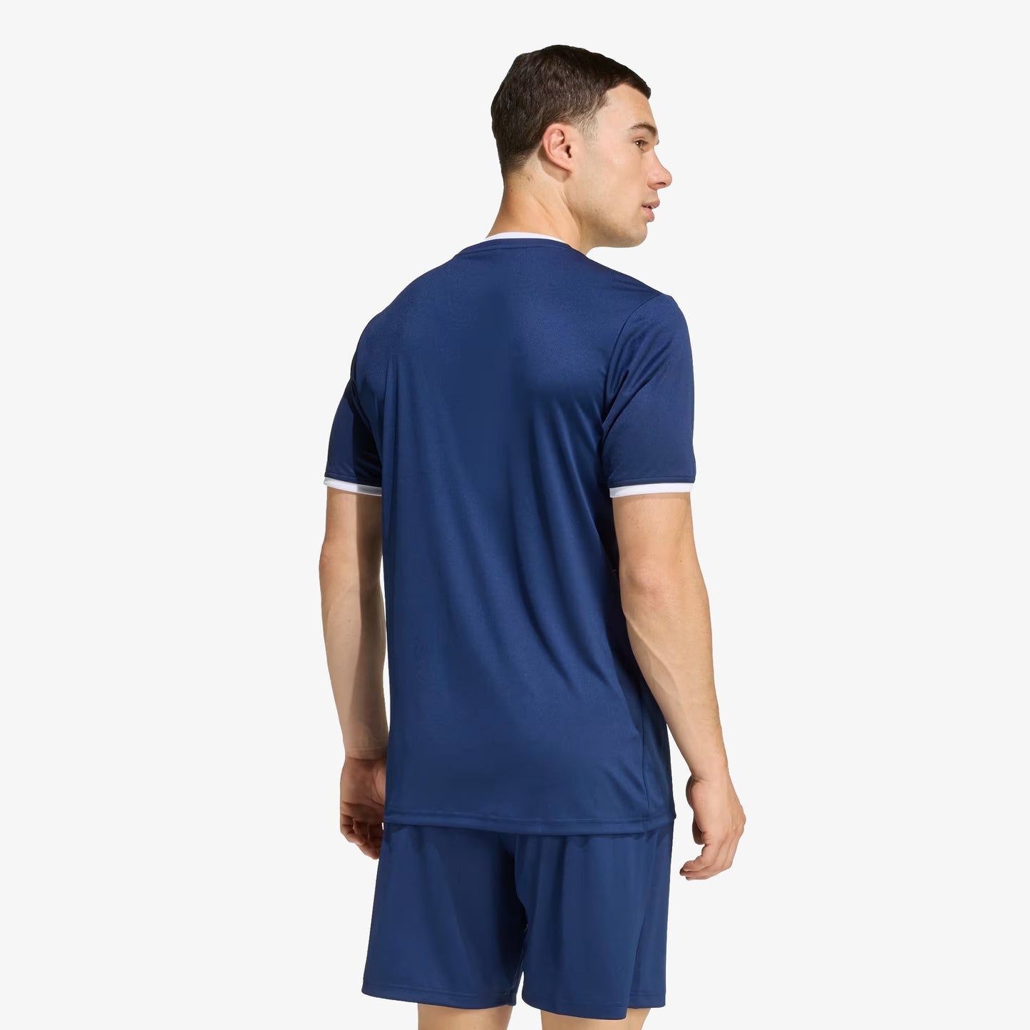 Camiseta Adidas Entrada 26 Hombre Azul Blanco